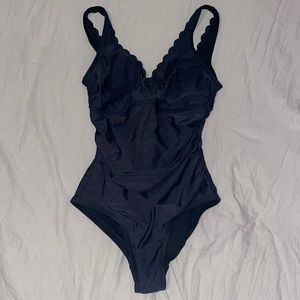 Kona sol one piece black bathing suit